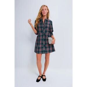 Tuckernuck Plaid Mini Dress - Green and Red